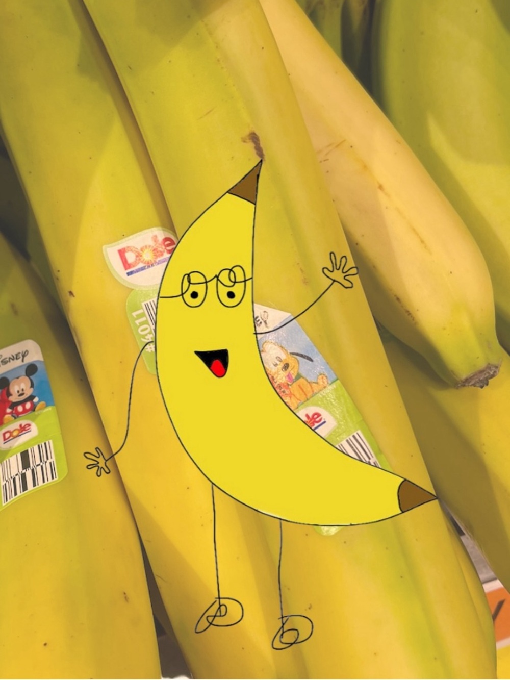Yellow Banana Man Sticker - great bundle addition!